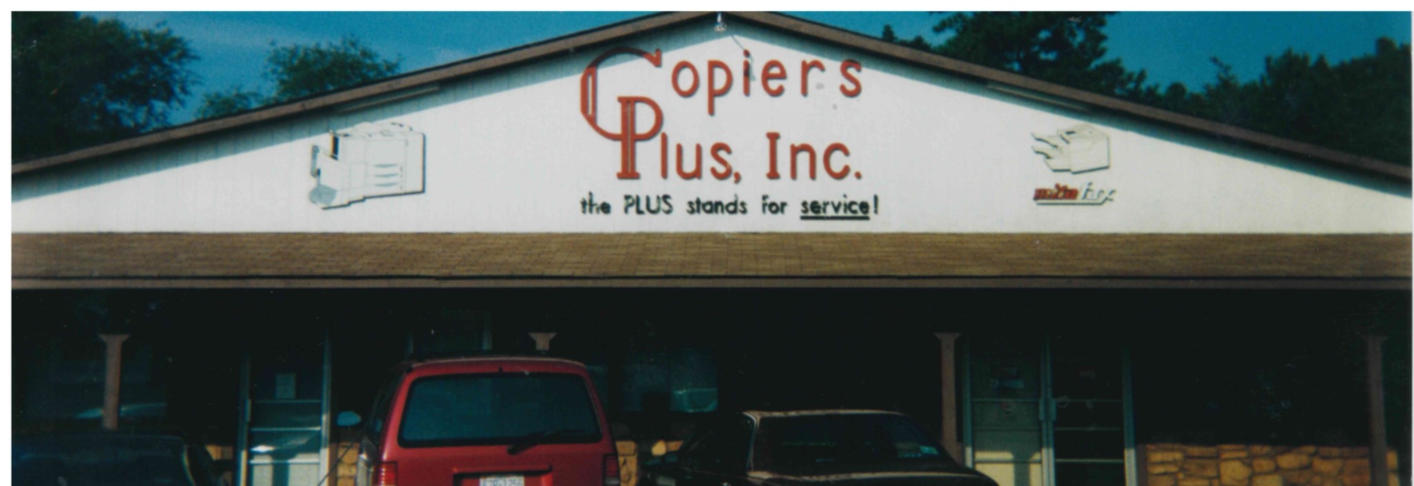 Photograph of the original Copiers Plus. Fayetteville, North Carolina