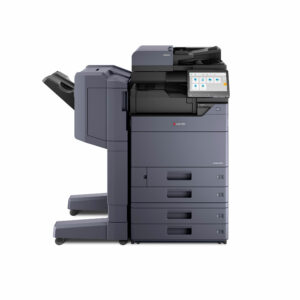 A photograph of a KYOCERA TASKalfa 5054ci color copier with an optional 1,000 sheet finisher.