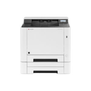A KYOCERA ECOSYS PA2100cwx color printer with an additional paper tray.